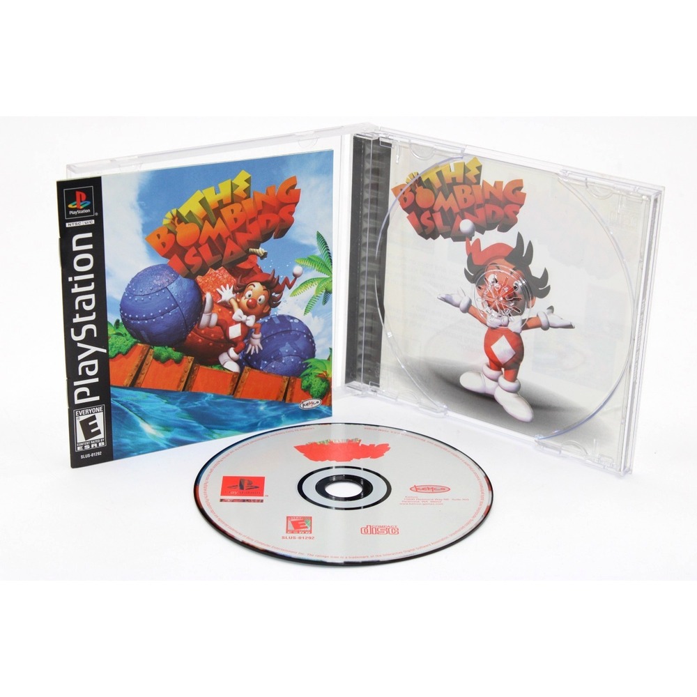 PS1 The Bombing Islands (Sony PlayStation 1, 2001) Complete w/ Manual